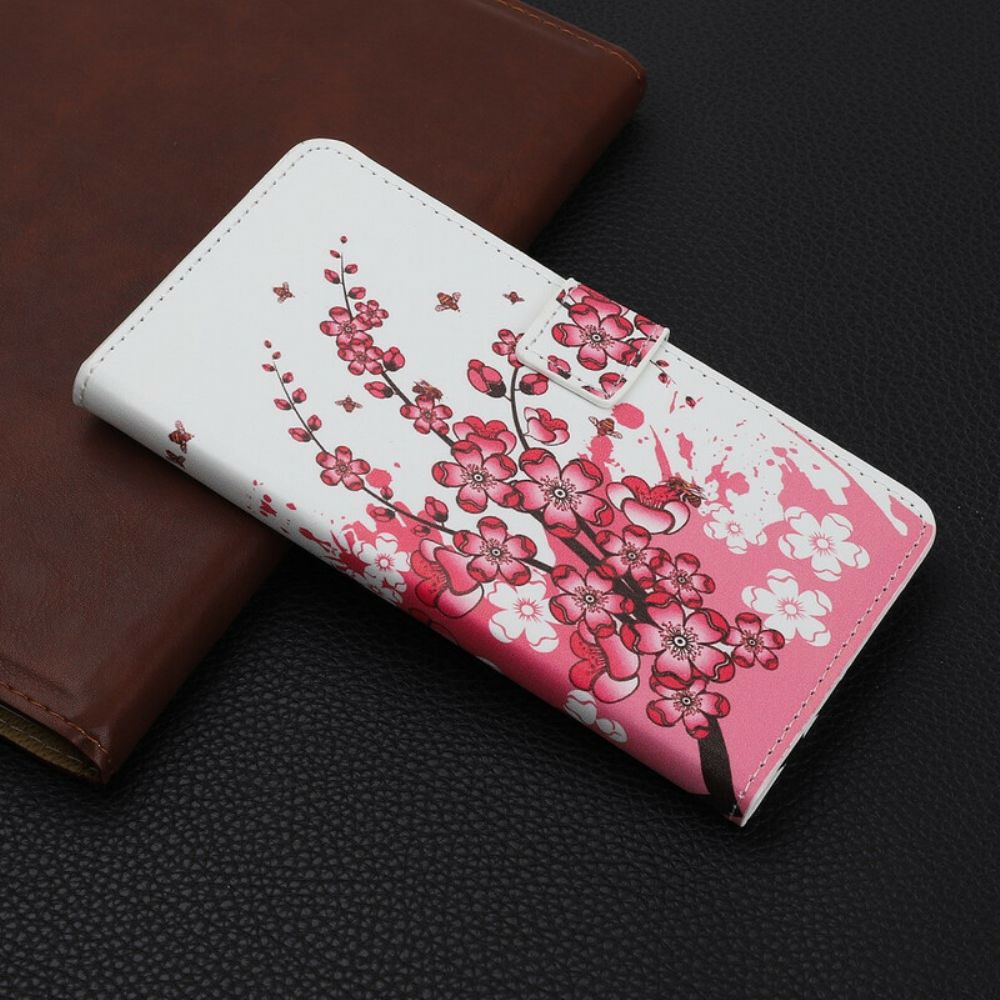 Folio-hoesje voor iPhone 11 Pro Tropische Bloemen