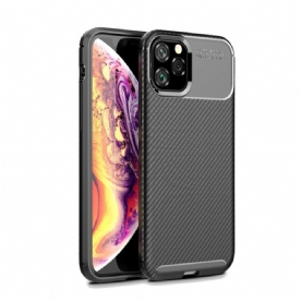 Hoesje voor iPhone 11 Pro Flexibele Koolstofvezeltextuur