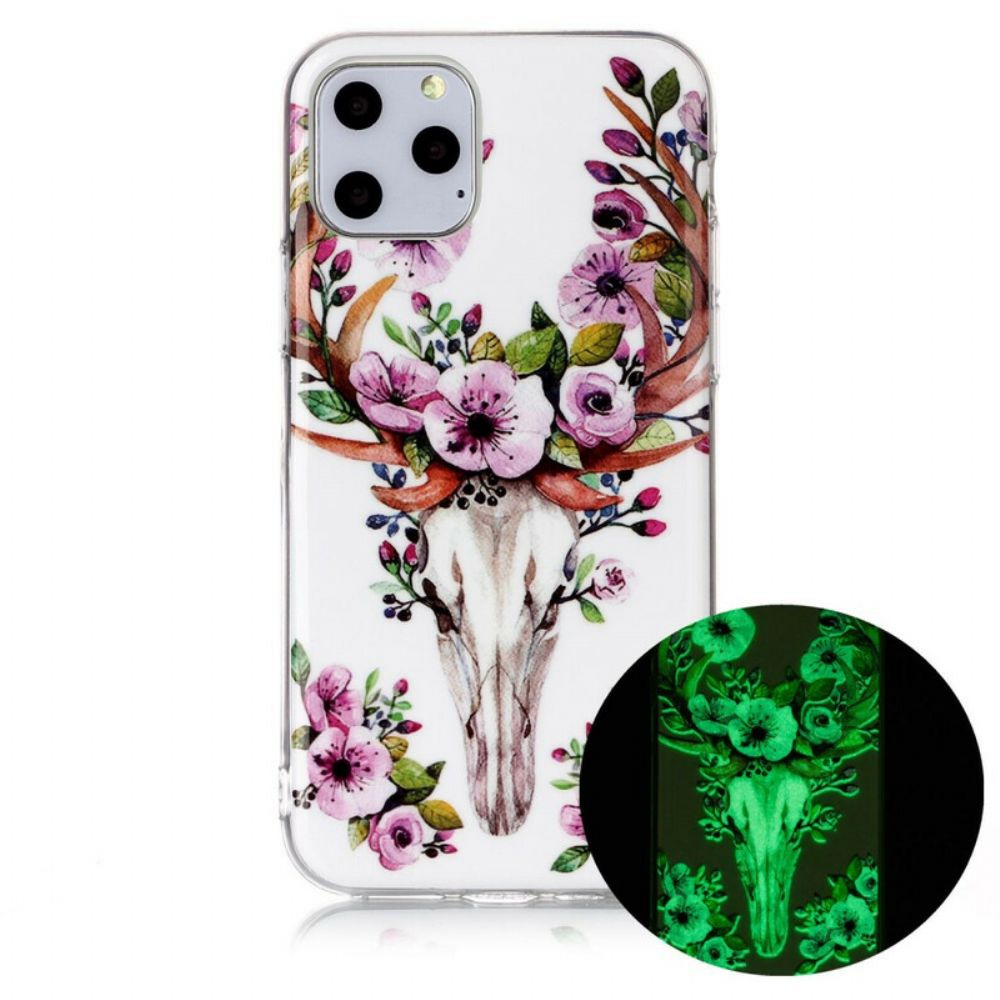 Hoesje voor iPhone 11 Pro Fluorescerende Bloem Eland