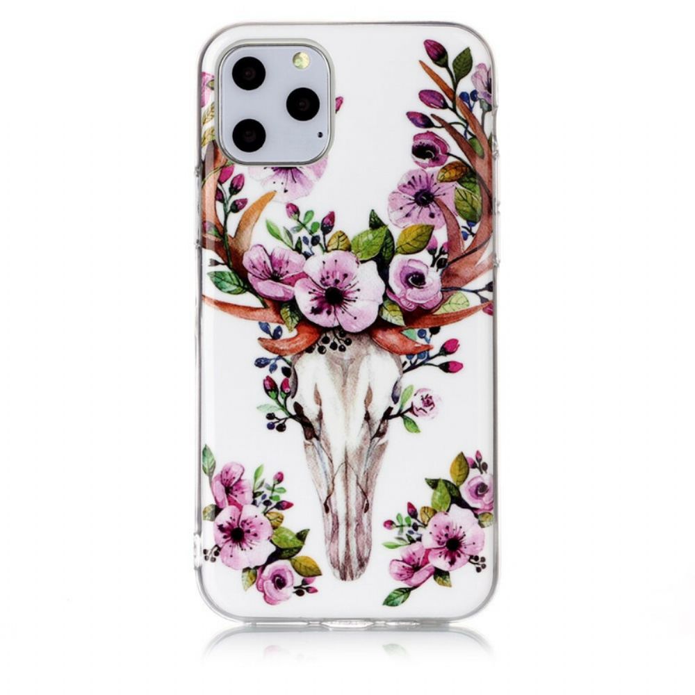 Hoesje voor iPhone 11 Pro Fluorescerende Bloem Eland