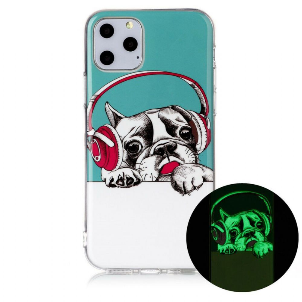 Hoesje voor iPhone 11 Pro Fluorescerende Hond