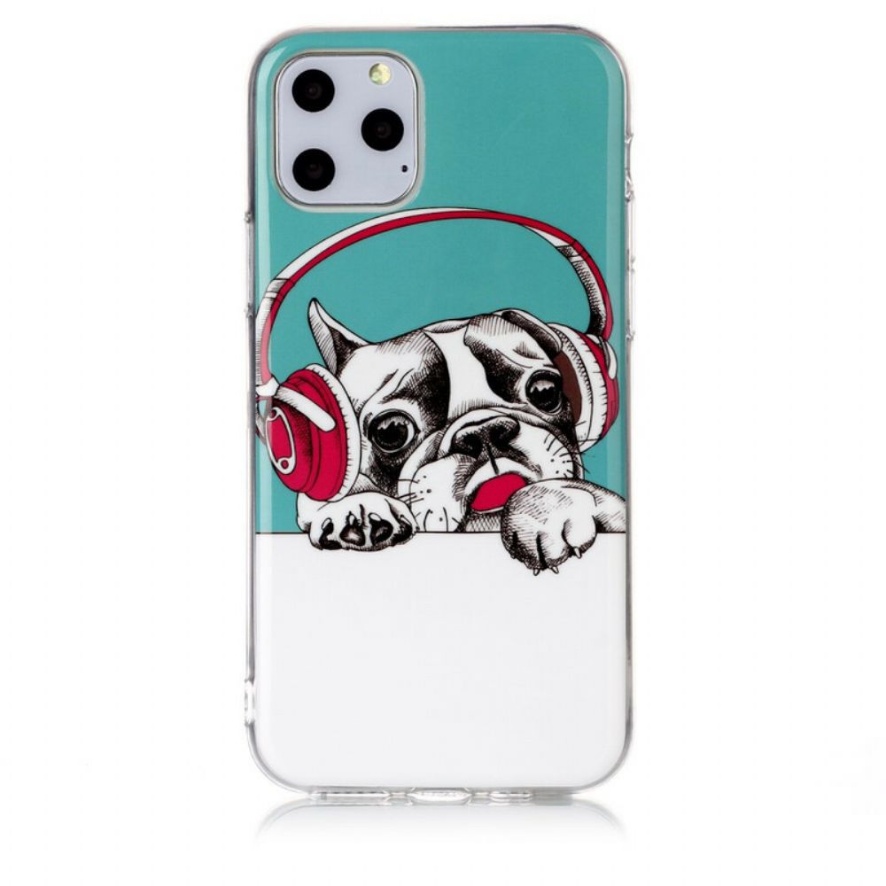 Hoesje voor iPhone 11 Pro Fluorescerende Hond