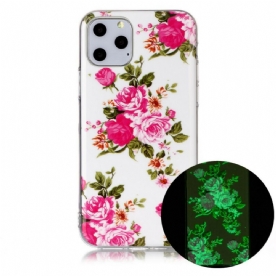 Hoesje voor iPhone 11 Pro Fluorescerende Vrijheidsbloemen