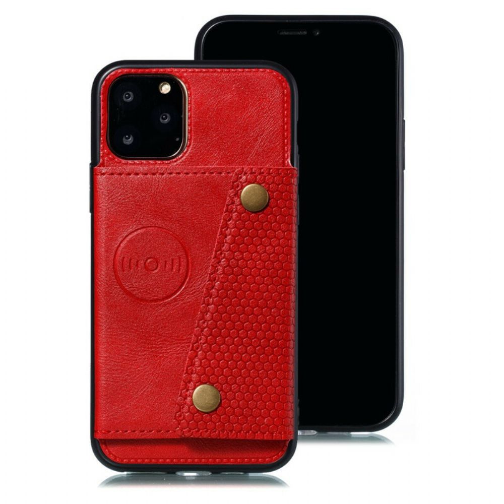 Hoesje voor iPhone 11 Pro Portemonnee Leren Snap Portemonnee