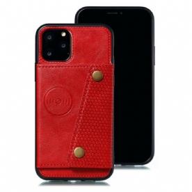 Hoesje voor iPhone 11 Pro Portemonnee Leren Snap Portemonnee