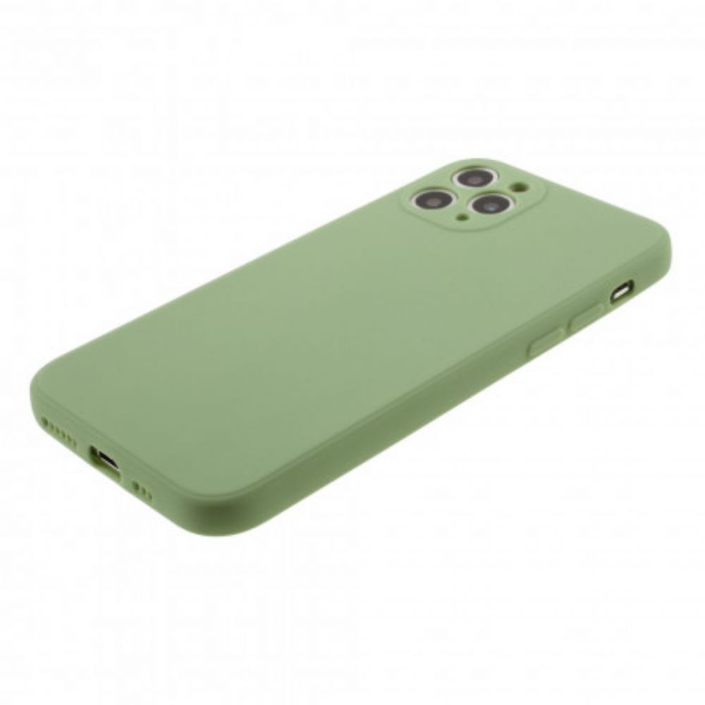 Hoesje voor iPhone 11 Pro Siliconen Mat Pure Kleur