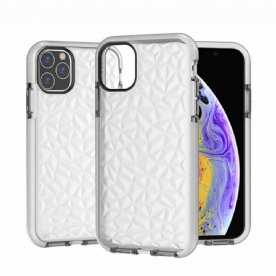 Hoesje voor iPhone 11 Pro Transparante Diamanttextuur