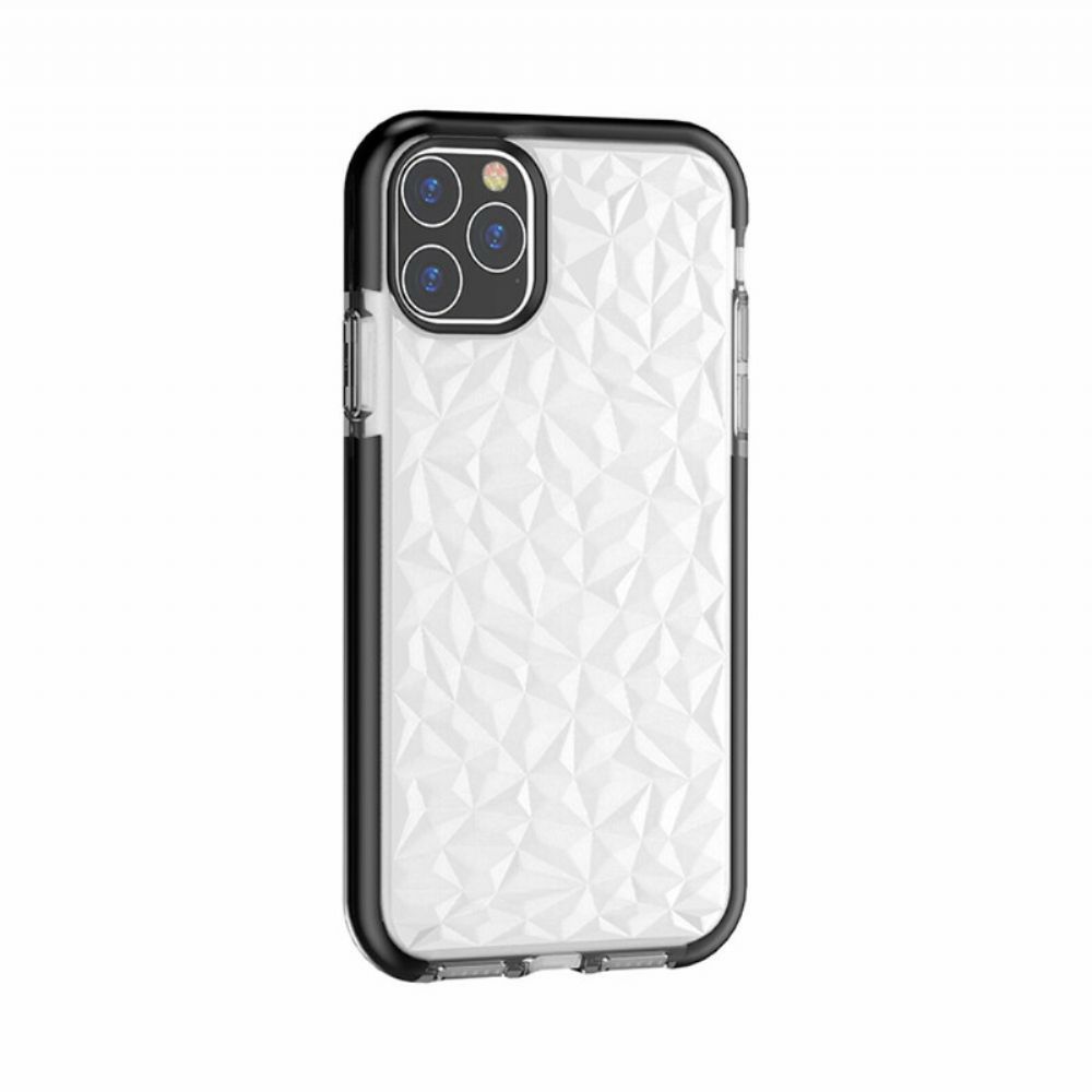 Hoesje voor iPhone 11 Pro Transparante Diamanttextuur