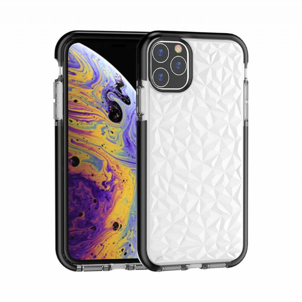 Hoesje voor iPhone 11 Pro Transparante Diamanttextuur