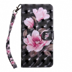 Leren Hoesje voor iPhone 11 Pro Bloesem Bloemen