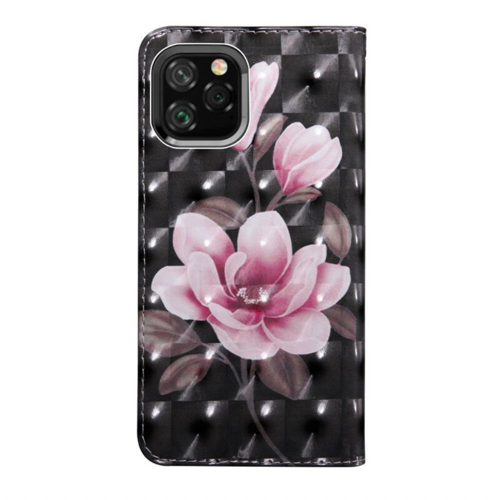 Leren Hoesje voor iPhone 11 Pro Bloesem Bloemen