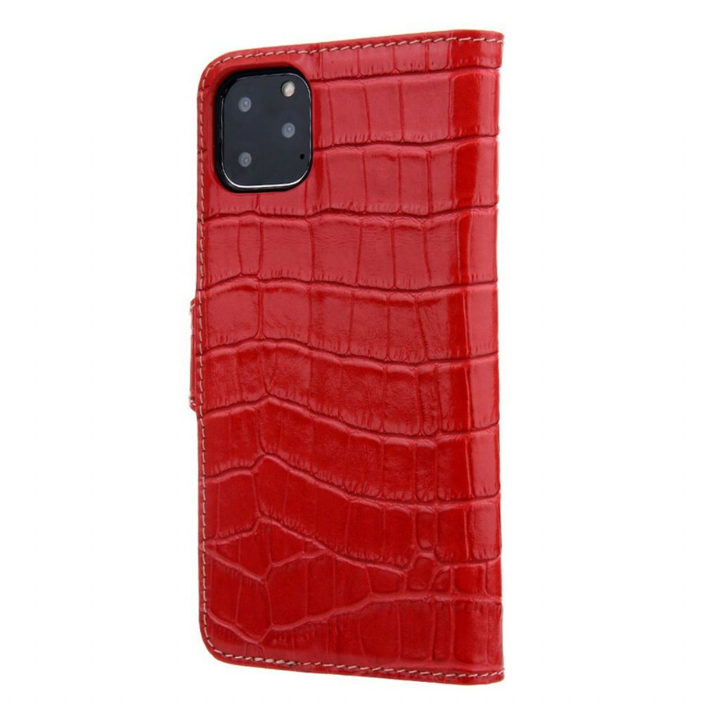 Leren Hoesje voor iPhone 11 Pro Prachtige Kroko