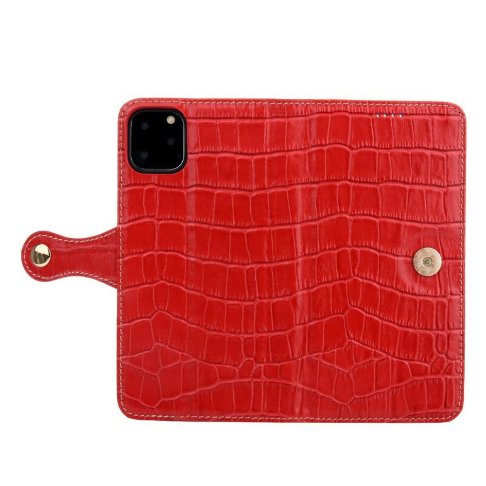 Leren Hoesje voor iPhone 11 Pro Prachtige Kroko