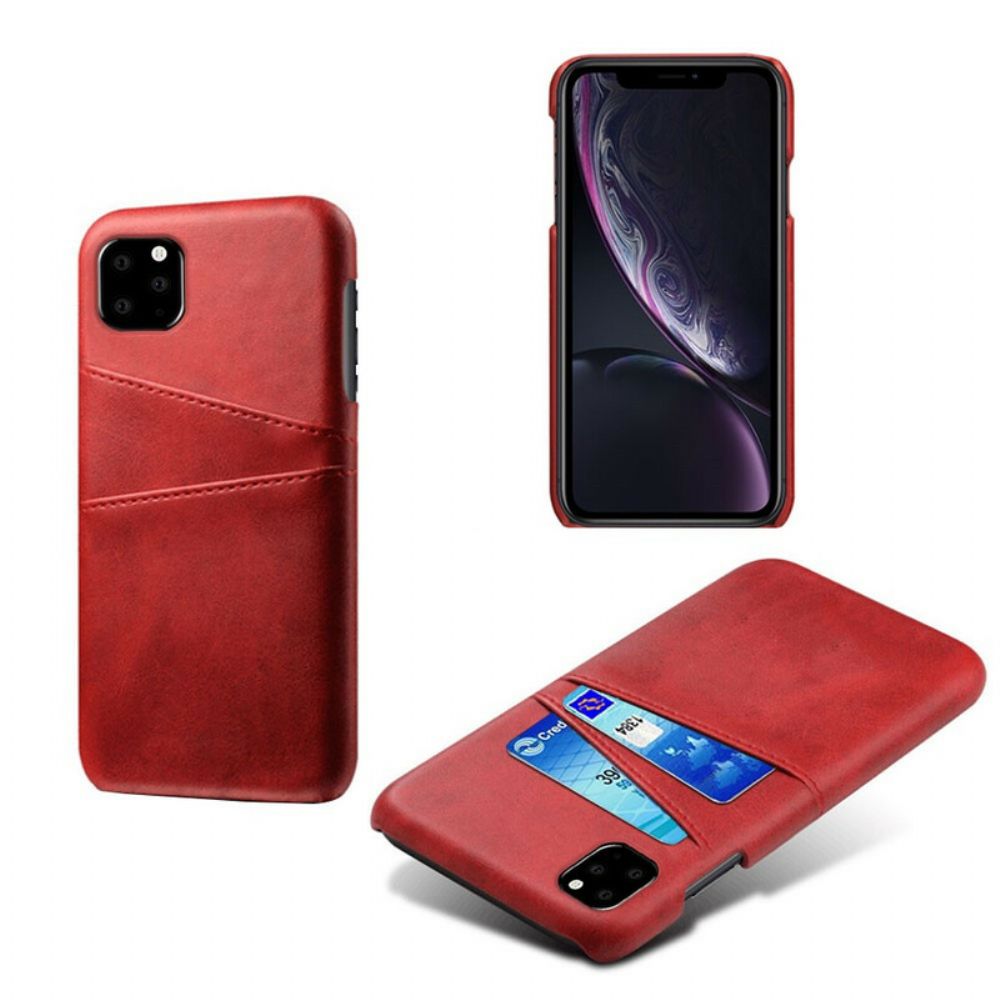 Telefoonhoesje voor iPhone 11 Pro Dubbele Kaarthouder