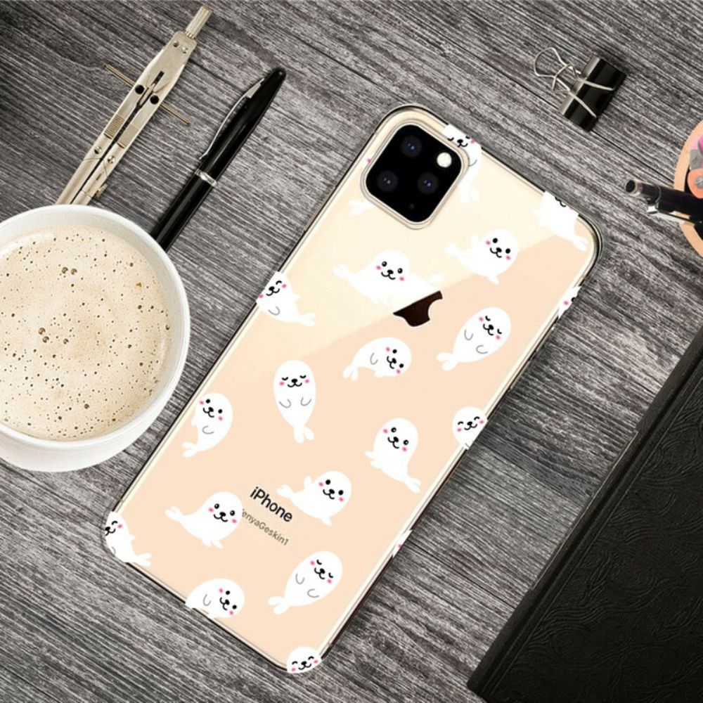 Telefoonhoesje voor iPhone 11 Pro Top Zeeleeuwen