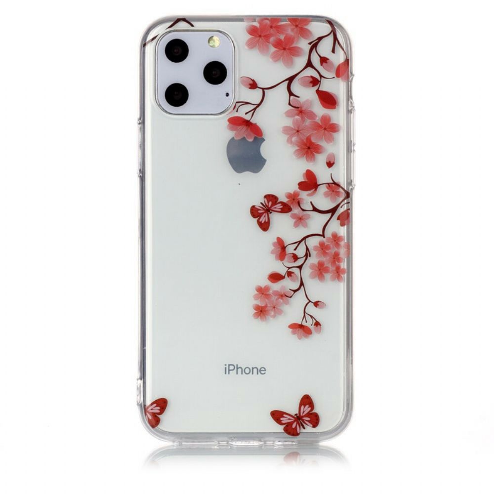 Telefoonhoesje voor iPhone 11 Pro Vlindertak Transparant