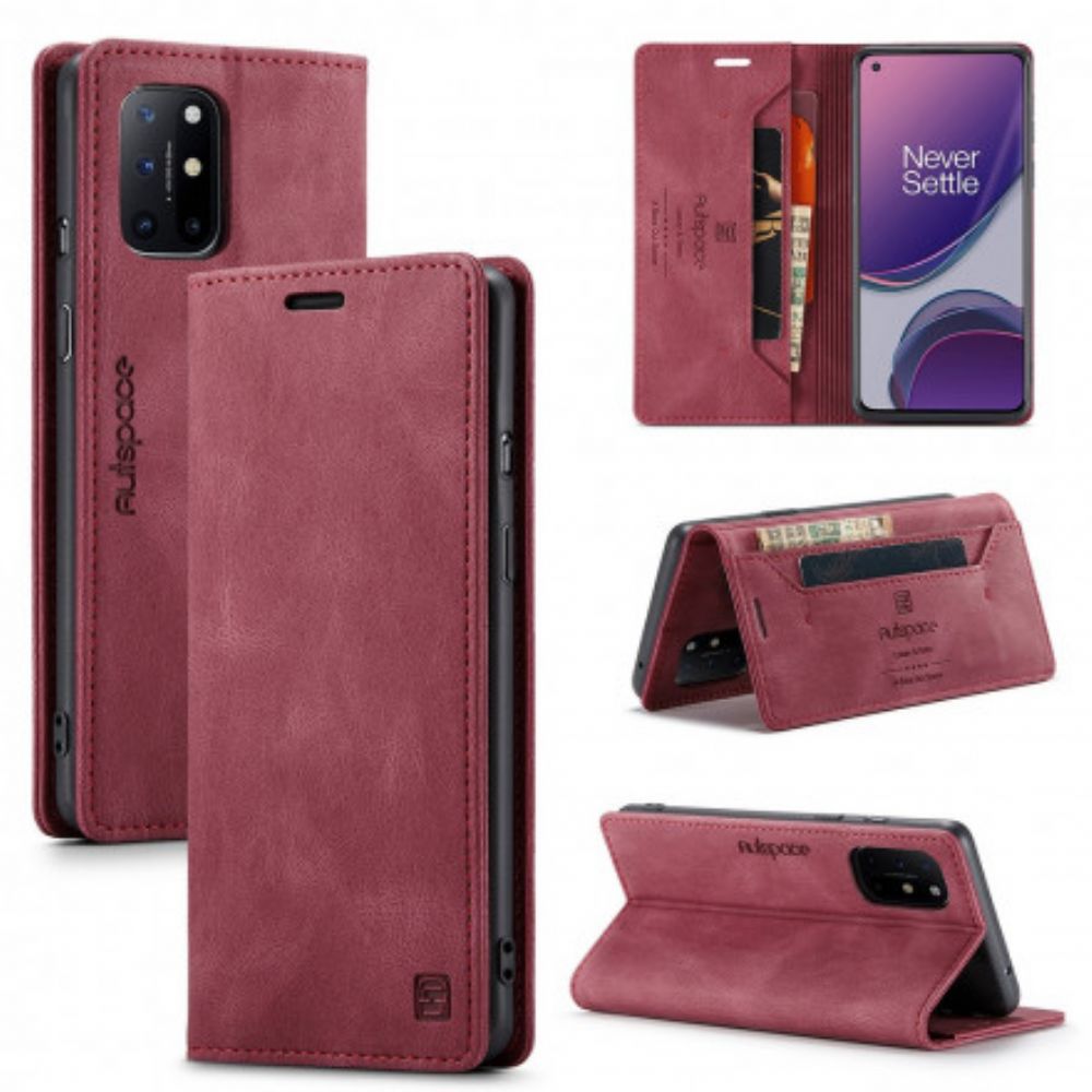 Bescherming Hoesje voor OnePlus 8T Folio-hoesje Autspace Rfid-serie