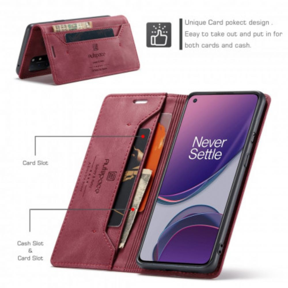 Bescherming Hoesje voor OnePlus 8T Folio-hoesje Autspace Rfid-serie