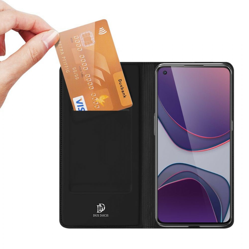 Bescherming Hoesje voor OnePlus 8T Folio-hoesje Dux Ducis Pro-skin