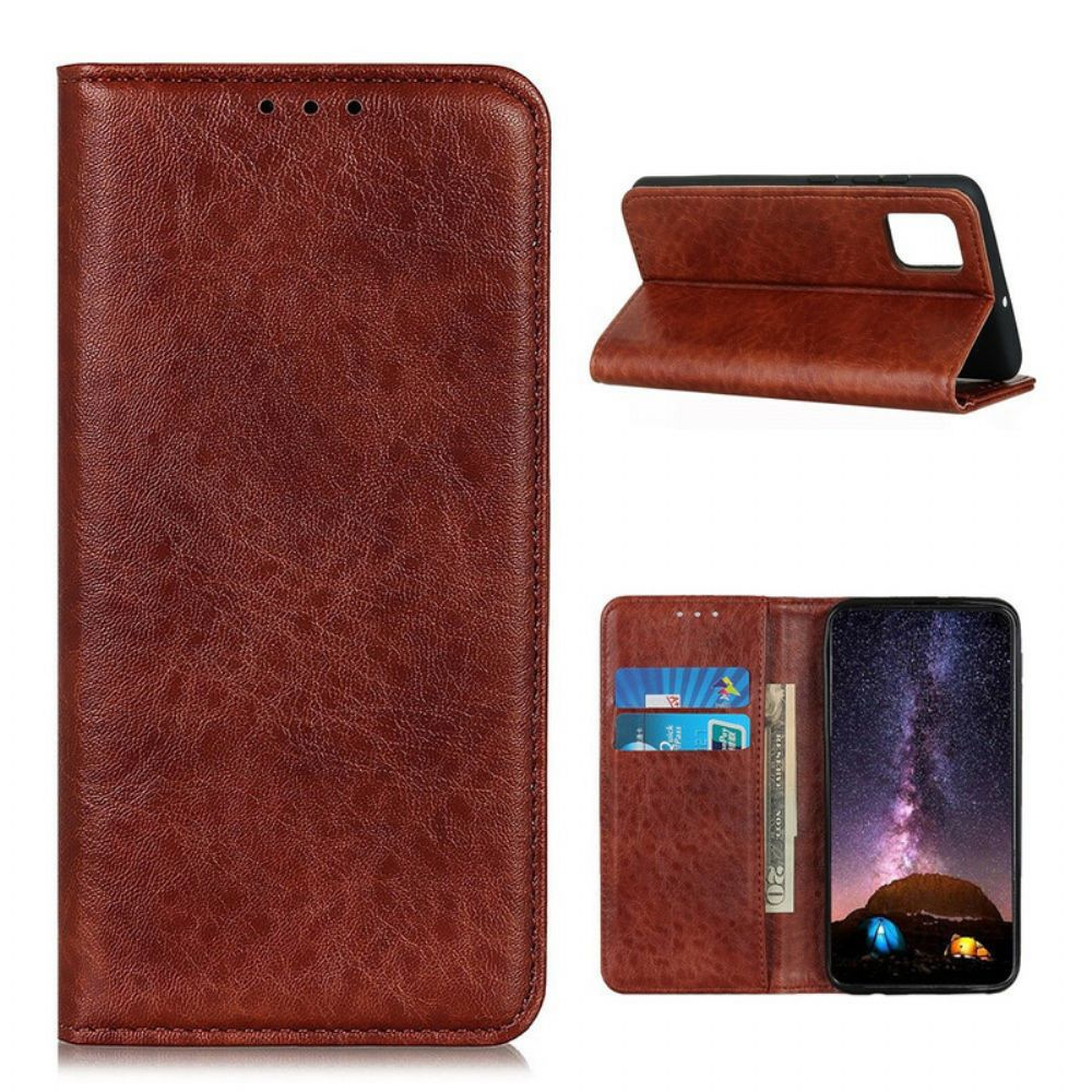 Bescherming Hoesje voor OnePlus 8T Folio-hoesje Elegance Split Litchi Leer