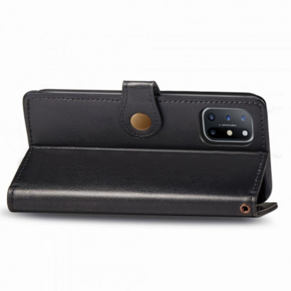 Folio-hoesje voor OnePlus 8T Faux Leder En Vintage Sluiting