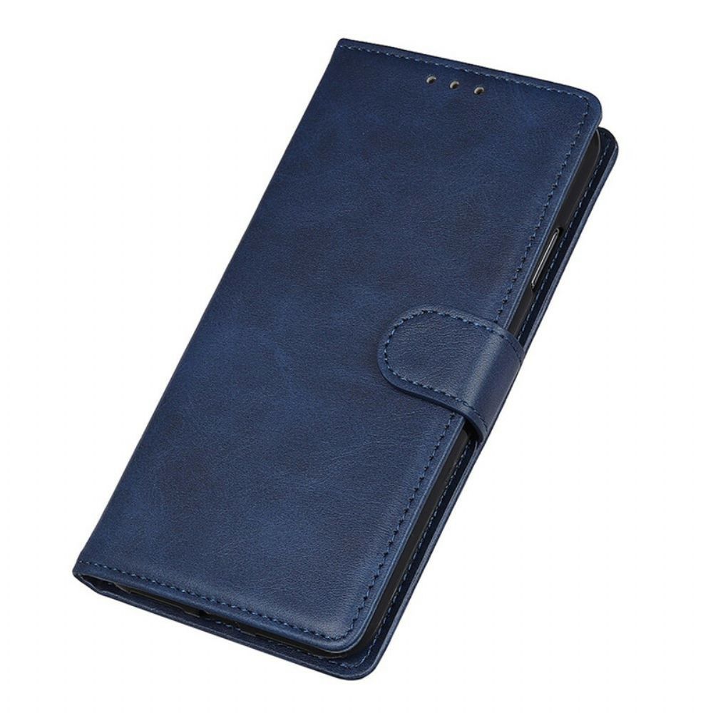 Folio-hoesje voor OnePlus 8T Retro Mat Leereffect