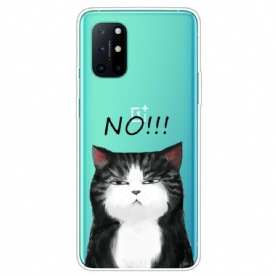 Hoesje voor OnePlus 8T De Kat Die Nee Zegt