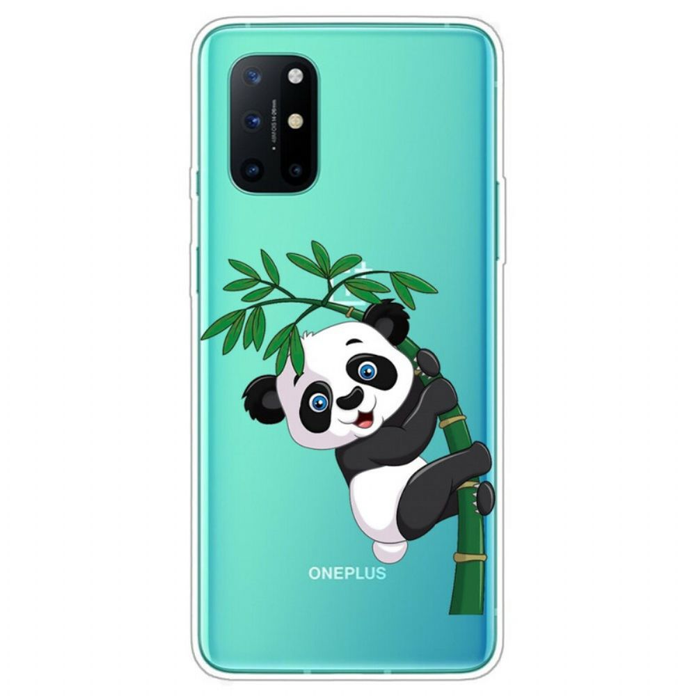 Hoesje voor OnePlus 8T Naadloze Panda Op Bamboe