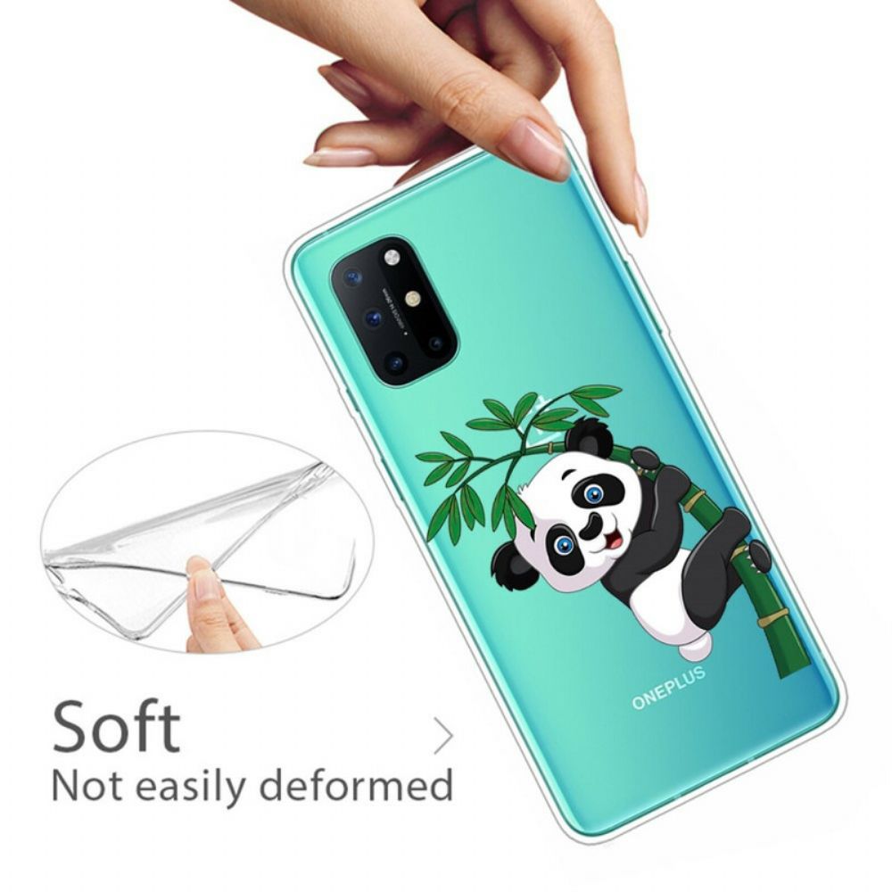 Hoesje voor OnePlus 8T Naadloze Panda Op Bamboe