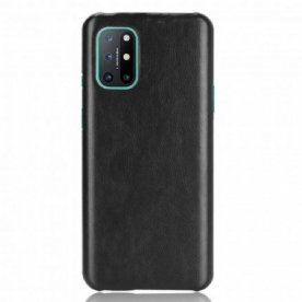 Hoesje voor OnePlus 8T Prestaties Litchi Leder Effect