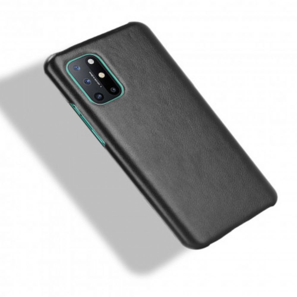 Hoesje voor OnePlus 8T Prestaties Litchi Leder Effect