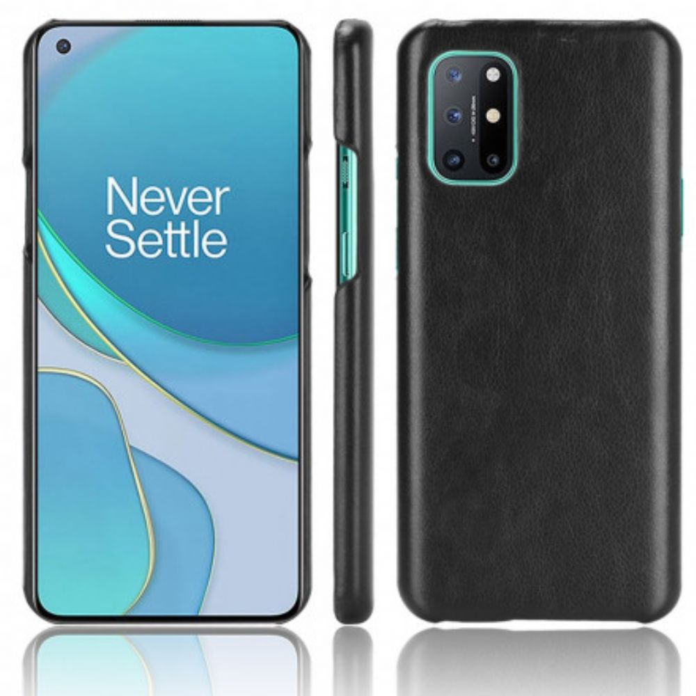 Hoesje voor OnePlus 8T Prestaties Litchi Leder Effect