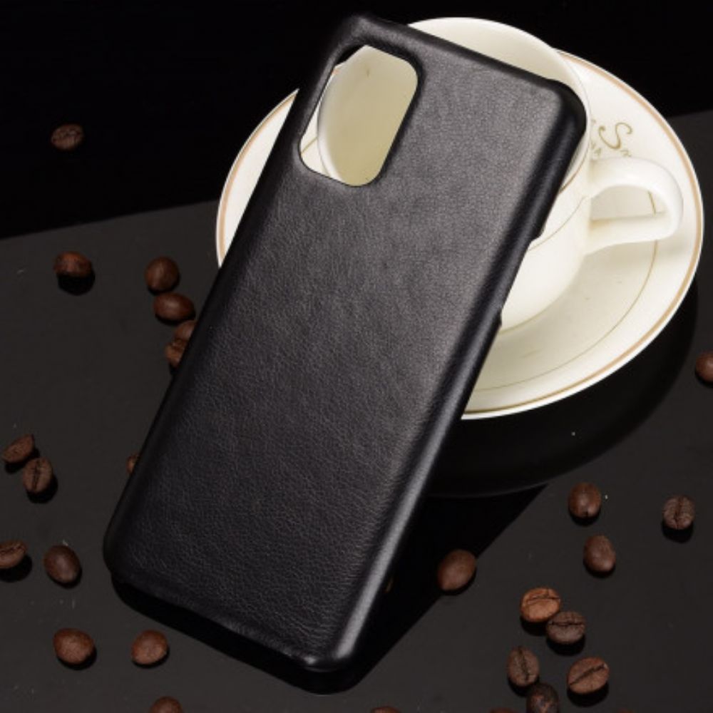 Hoesje voor OnePlus 8T Prestaties Litchi Leder Effect