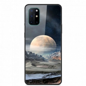 Hoesje voor OnePlus 8T Ruimte Maan Gehard Glas