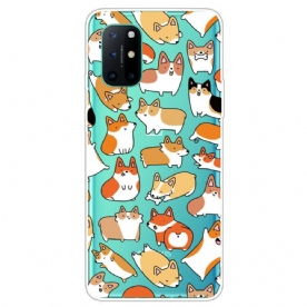 Hoesje voor OnePlus 8T Transparante Meerdere Honden