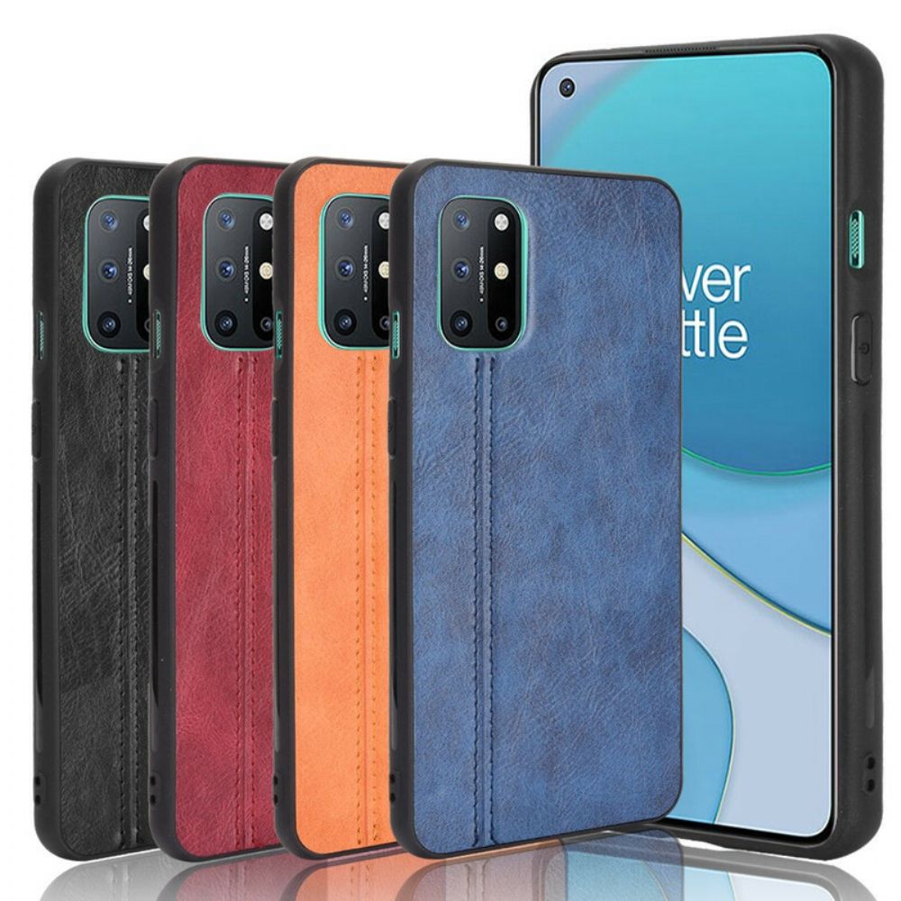 Telefoonhoesje voor OnePlus 8T Stijl Lederen Stiksels