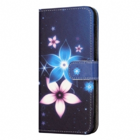 Folio-hoesje Honor 200 Lite Maanbloemen Met Riem