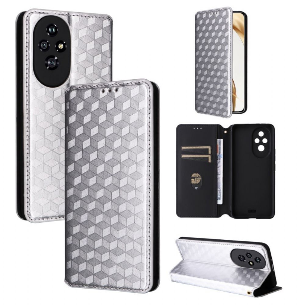 Folio-hoesje Honor 200 Lite Telefoonhoesje 3d Diamanten