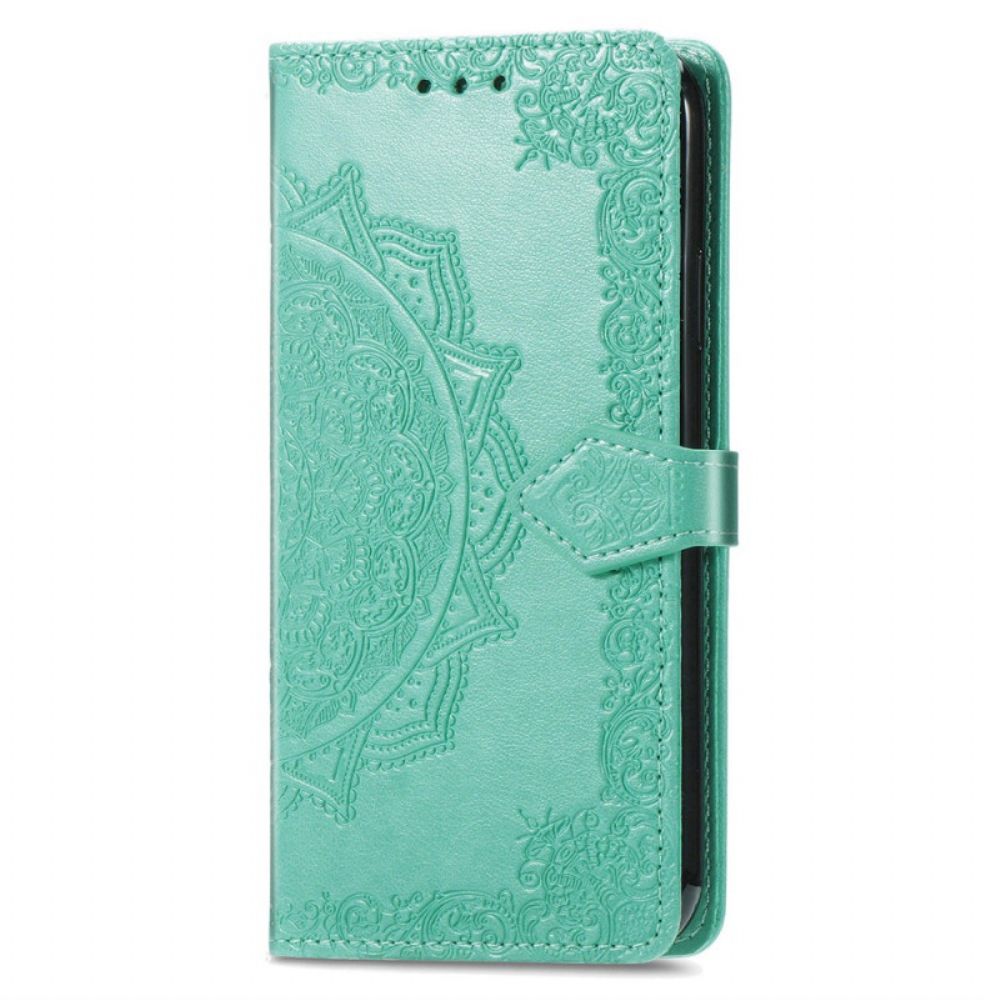 Folio-hoesje Honor 200 Lite Telefoonhoesje Barok Mandala Met Riempje