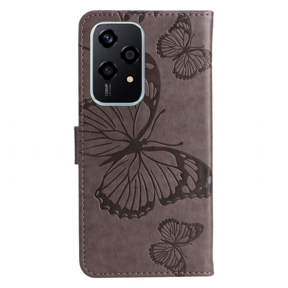 Leren Hoesje Voor Honor 200 Lite Reuzenvlinders