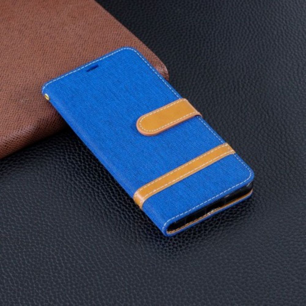 Flip Case voor Huawei P30 Met Ketting Band Met Stof En Leereffect