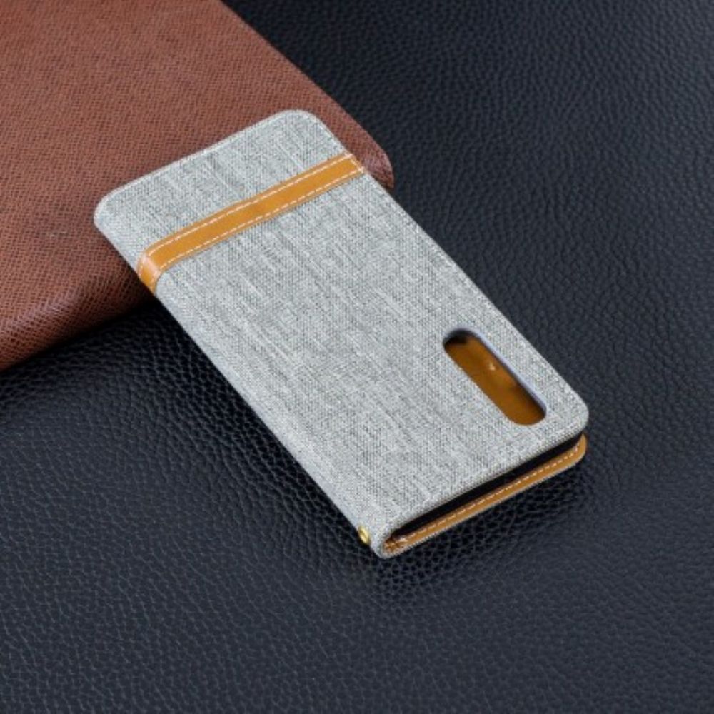 Flip Case voor Huawei P30 Met Ketting Band Met Stof En Leereffect