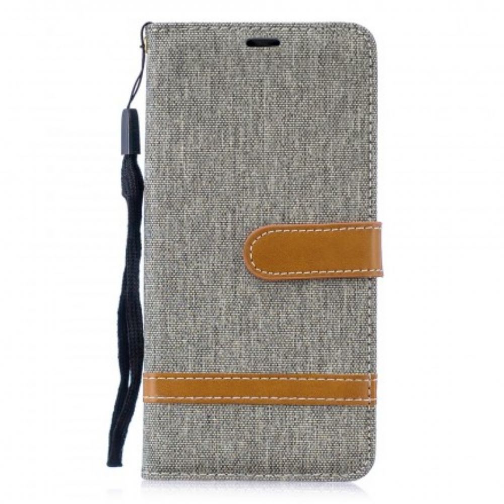 Flip Case voor Huawei P30 Met Ketting Band Met Stof En Leereffect