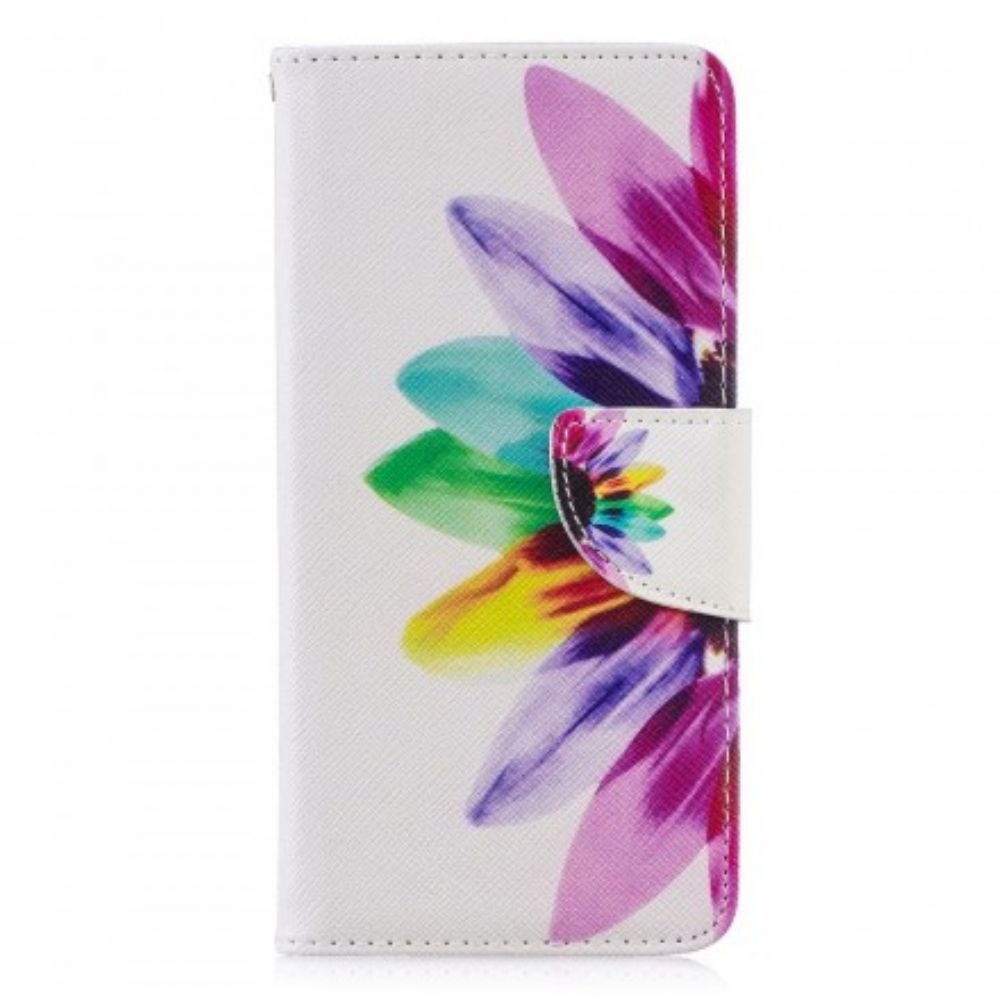 Folio-hoesje voor Huawei P30 Aquarel Bloem