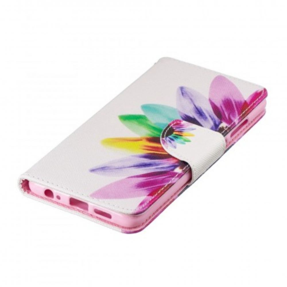 Folio-hoesje voor Huawei P30 Aquarel Bloem