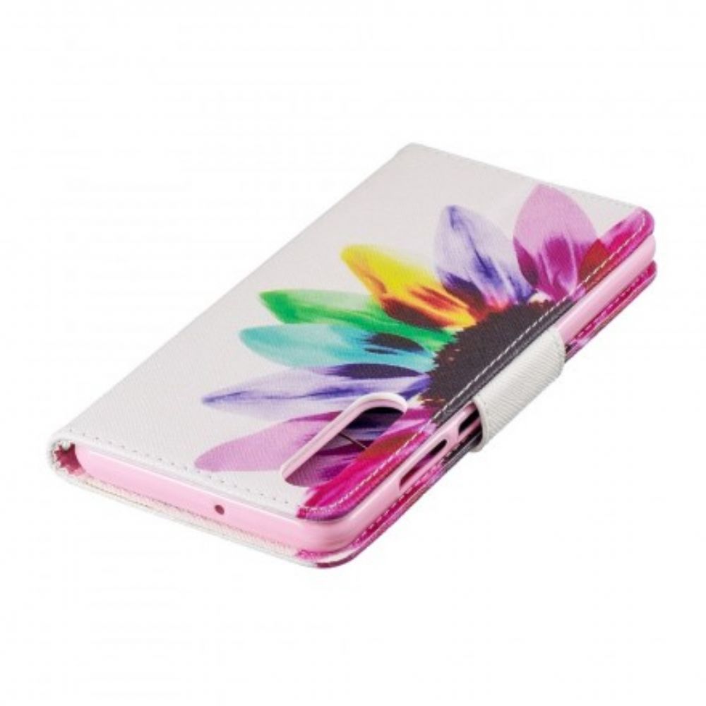 Folio-hoesje voor Huawei P30 Aquarel Bloem