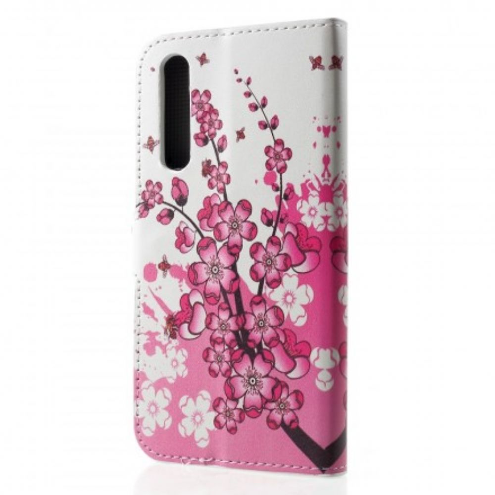 Folio-hoesje voor Huawei P30 Tropische Bloemen