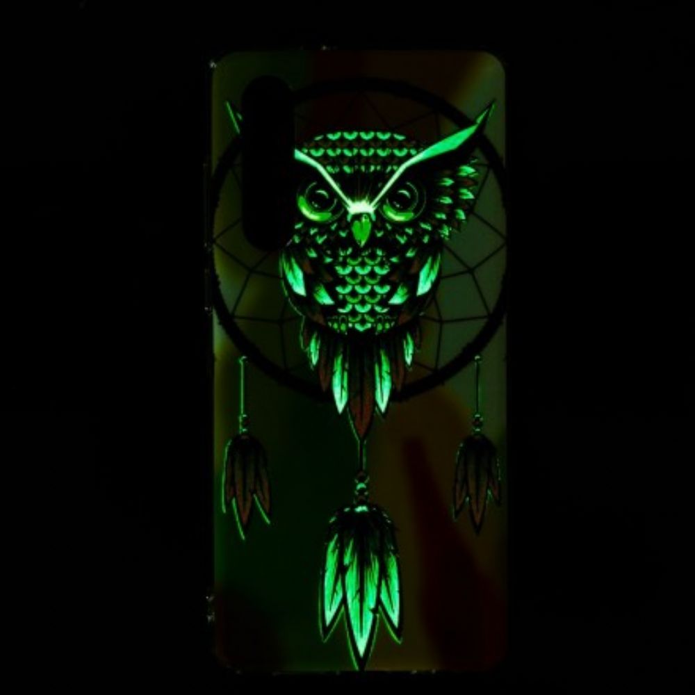 Hoesje voor Huawei P30 Fluorescerende Uil Dromenvanger