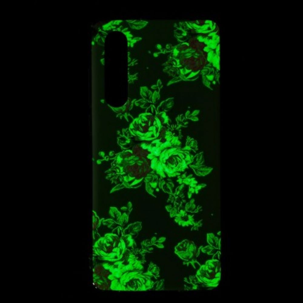 Hoesje voor Huawei P30 Fluorescerende Vrijheidsbloemen