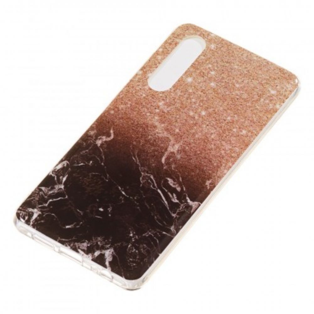 Hoesje voor Huawei P30 Glitter Marmer